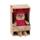 Мягкая игрушка «Ёжинка Колючка» в шапке с двумя помпонами, 15 см - Фото 4