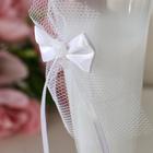 Набор свадебных бокалов «Молодожёны», со стразами и бантиками - Фото 2