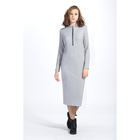 Платье-свитер, цвет серый, размер 46, рост 164 - Фото 1