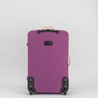 Чемодан средний 24", отдел на молнии, наружный карман, с расширением, кодовый замок, 2 колеса, цвет фиолетовый - Фото 3