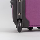 Чемодан средний 24", отдел на молнии, наружный карман, с расширением, кодовый замок, 2 колеса, цвет фиолетовый - Фото 4