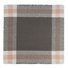 Платок текстильный F585_17, цвет серый, размер 135х135 - Фото 2