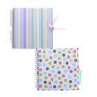 Фотоальбом 25 листов на пружине Innova Scrapbook - Glitter spots/stripes 25х25 см МИКС - Фото 3