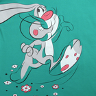 Пижама женская (футболка, бриджи) Кролик-3 цвет мятный, р-р 52 - Фото 5
