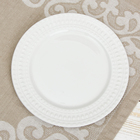 Тарелка фарфоровая десертная Доляна «Восток», d=19 см, цвет белый - Фото 2