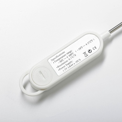 Термометр (термощуп) кухонный, электронный, на батарейках, белый