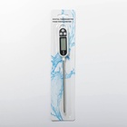 Термометр (термощуп) кухонный, электронный, на батарейках, белый - Фото 4