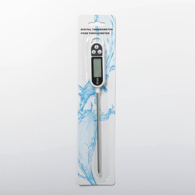 Термометр (термощуп) кухонный, электронный, на батарейках, белый