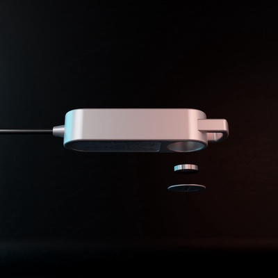 Термометр (термощуп) кухонный, электронный, на батарейках, белый