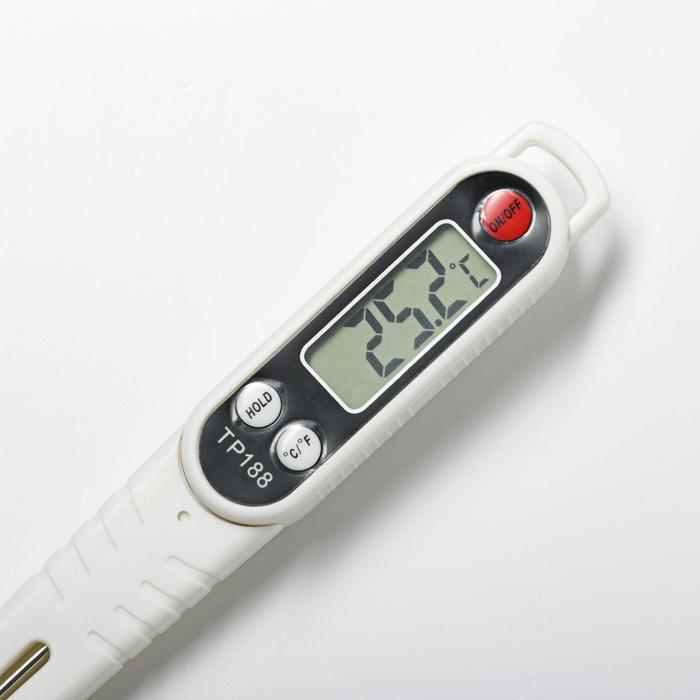 Термометр (термощуп) электронный на батарейках, в чехле - фото 1887754895
