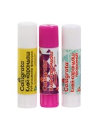 Клей-карандаш 9 грамм, набор 3 штуки, (PVP, PVA, PVA цветной) - Фото 2