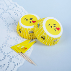 Украшение для кексов «Смайлик с поцелуйчиком», набор: 24 формочки, 24 шпажки - Фото 1