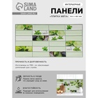 Стеновая панель ПВХ «Плитка мята», 957×482 мм, цвет зелёный - Фото 1