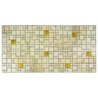 Панель ПВХ Мозаика Мрамор с золотом 955х480 мм шт - фото 318030785