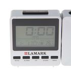 Электронный будильник Lamark LK-2100, серебристый УЦЕНКА - Фото 4