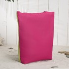 Сумка текстильная на молнии, цвет розовый/салатовый - Фото 2