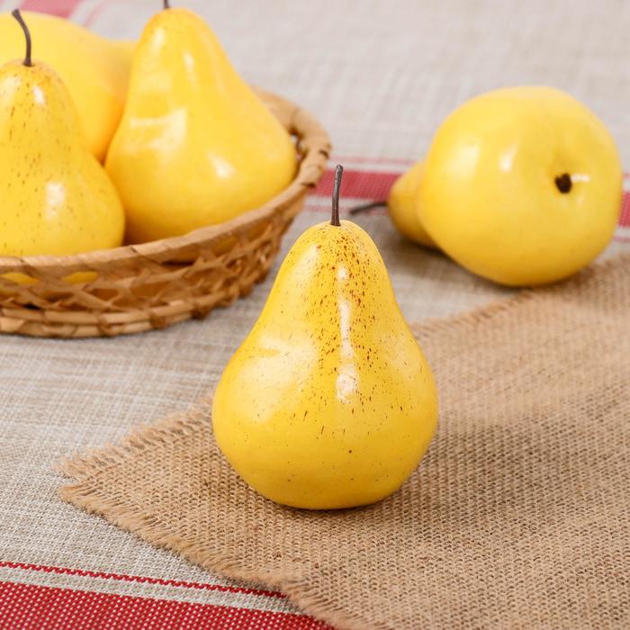 Муляж «Груша», 11×8 см, жёлтый - Фото 1