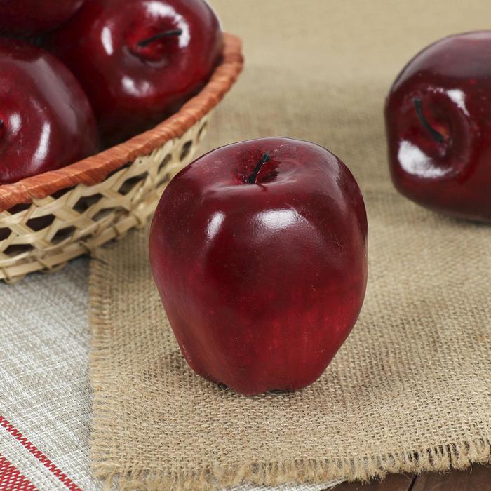 Муляж «Яблоко», d=8 см, бордо - Фото 1