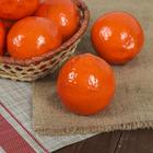 Муляж "Апельсин" d-7 см, оранжевый - фото 5800121
