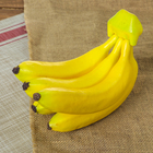 Муляж "Банан" связка 5 шт, 17 см, жёлтый - фото 8352596