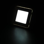Светильник тротуарный квадратный Luazon VSL-013, 0,5 Вт, IP66, 12 В, БЕЛЫЙ - Фото 2