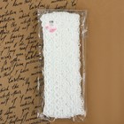 Кружево гипюровое, 35 мм, 14±1 м, цвет белый - Фото 3