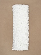 Кружево гипюровое, 35 мм, 14±1 м, цвет белый - Фото 4