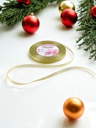 Лента парчовая, 6 мм, 23±1 м, цвет золотой - Фото 2