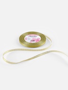 Лента парчовая, 6 мм, 23±1 м, цвет золотой - Фото 4