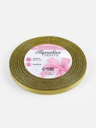 Лента парчовая, 6 мм, 23±1 м, цвет золотой - Фото 5