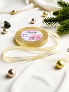 Лента парчовая, 10 мм, 23±1 м, цвет золотой - Фото 2