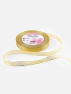 Лента парчовая, 10 мм, 23±1 м, цвет золотой - Фото 4