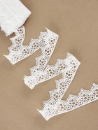 Кружево гипюровое, 35 мм × 9 ±0.5 м, цвет белый - Фото 1