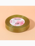 Лента парчовая, 20 мм, 23±1 м, цвет золотой - Фото 5