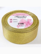 Лента парчовая, 40 мм, 23±1 м, цвет золотой - Фото 6