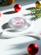 Лента парчовая, 10 мм, 23±1 м, цвет серебряный - Фото 2