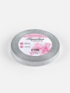 Лента парчовая, 10 мм, 23±1 м, цвет серебряный - Фото 5