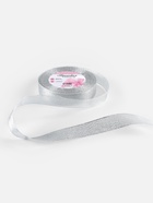 Лента парчовая, 20 мм, 23±1 м, цвет серебряный - Фото 4