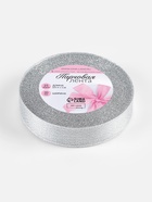 Лента парчовая, 20 мм, 23±1 м, цвет серебряный - Фото 5