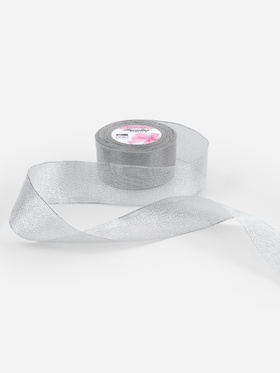 Лента парчовая, 50 мм, 23±1 м, цвет серебряный