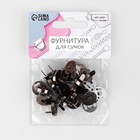 Кнопки магнитные, d=18 мм, 10 шт., цвет чёрный - Фото 3