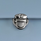 Застёжка для сумки, 2.5×2.5 см, цвет серебряный - Фото 5