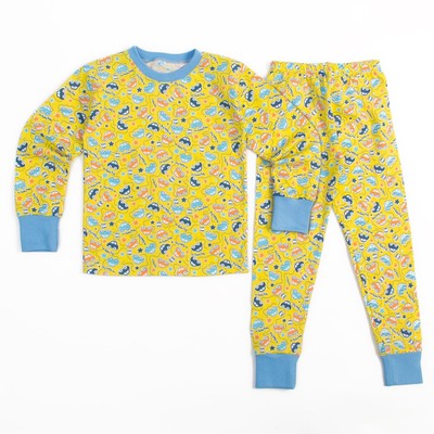 Пижама для мальчика, рост 92 см, цвет жёлтый, принт Машинки 003