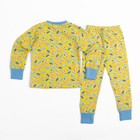 Пижама для мальчика, рост 92 см, цвет жёлтый, принт Машинки 003 - Фото 2