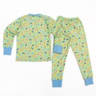 Пижама для мальчика, рост 122 см, цвет зелёный, принт Машинки (арт. 012) - Фото 2