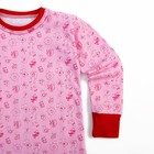 Пижама для девочки, рост 128 см, цвет розовый 009 - Фото 3