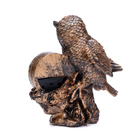 Часы настольные интерьерные на батарейках "Филин", 16 х 19 см, циферблат d-6 см - Фото 3