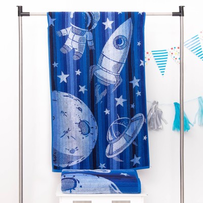 Полотенце махровое "Этелька" Орбита 50х90 см, 100% хл, 420 гр/м²