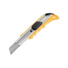 Нож универсальный ТУНДРА, металлическая направляющая, квадратный фиксатор, усиленный, 18 мм - фото 8358390