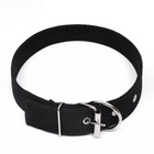 Ошейник клепаный, 48.5×3 см, ОШ 31-40 см, полиэстер, чёрный - Фото 3